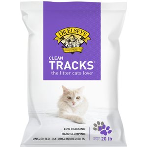 Dr. Elsey's Clean Tracks Multi-Cat Unscented Clumping Clay Cat Litter, 20-lb bag