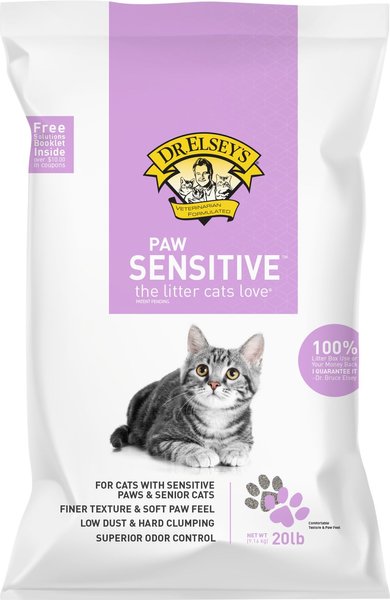 Dr. Elsey's Paw Sensitive Multi-Cat Strength Cat Litter, 20-lb bag slide 1 of 4