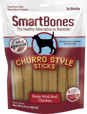 SmartBones Churro-Style Sticks Chicken Flavor Dog Treats, 14 count, slide 1 of 1