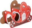 Frisco Valentine Love Carriage Cardboard Cat House