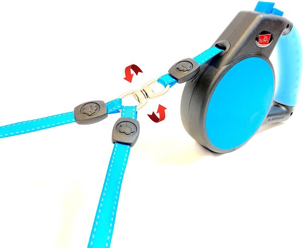 Wigzi Retractable Coupler Dog Leash, Blue slide 1 of 8