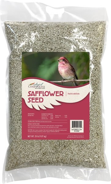 Colorful Companions Safflower Premium Wild Bird Food, 20-lb bag slide 1 of 4