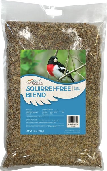 Colorful Companions Squirrel-Free Blend Premium Wild Bird Food, 20-lb bag slide 1 of 4