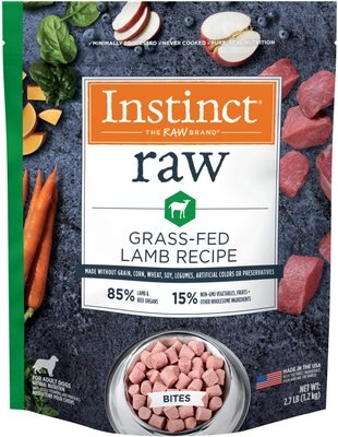 Instinct Bites Lamb Recipe Grain-Free Grass-Free Raw Frozen Dog Food, slide 1 of 1