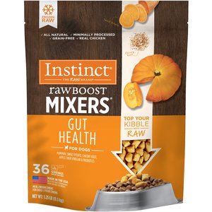 Instinct Boost Mixers Gut Health Recipe Grain-Free Frozen Dog Food Topper, 1.25-lb bag
