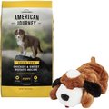 American Journey Puppy Chicken & Sweet Potato Recipe Grain-Free Dry Food, 12-lb bag + Smart Pet Love Snuggle Puppy Behavioral Aid Dog Toy