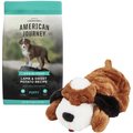 American Journey Puppy Lamb & Sweet Potato Recipe Grain-Free Dry Food + Smart Pet Love Snuggle Puppy Behavioral Aid Dog Toy