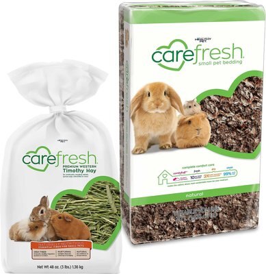 Carefresh Premium Western Timothy Hay + Small Animal Bedding, Natural, 30-L, slide 1 of 1