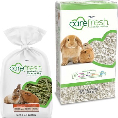 Carefresh Premium Western Timothy Hay + Small Animal Bedding, White, 23-L, slide 1 of 1