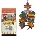 Higgins Vita Seed Parrot Food + Super Bird Creations 4 Way Play Toy