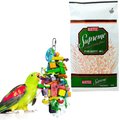 Kaytee Supreme Parakeet Food + Sungrow Parrot Chew Toy, Foraging Blocks, Rainbow Wood