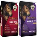 Tribute Equine Nutrition Kalm Ultra High Fat Feed + Kalm N' EZ Pellet Low-NSC, Molasses-Free Horse Feed