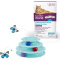 Frisco Cat Tracks Butterfly Toy + Comfort Zone On-The-Go Breakaway Calming Collar for Cats