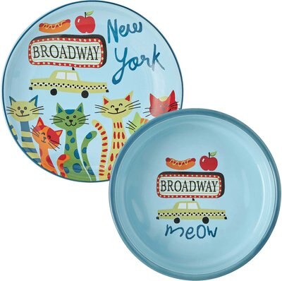 Frisco New York Non-skid Ceramic Dish, 0.50 Cup + Cat Bowl, 1.50 Cups, slide 1 of 1