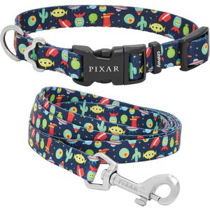 Pixar Toy Story Collar, XS - Neck: 8 - 12-in, Width: 5/8-in + Dog Leash, SM - Length: 6-ft, Width: 5/8-in