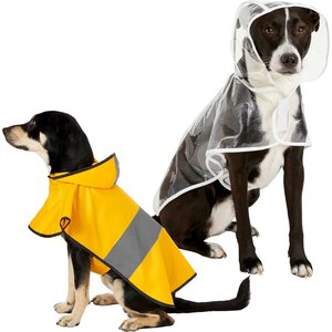 Frisco Rainy Days + Clear Vinyl Dog Raincoat, Large
