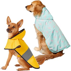 Frisco Rainy Days + Flamingo Dog Raincoat, Small
