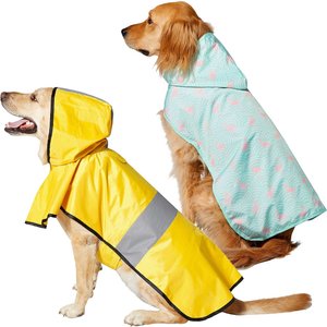 Frisco Rainy Days + Flamingo Dog Raincoat, XXX-Large