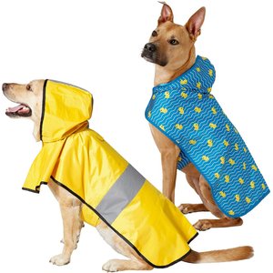 Frisco Rainy Days + Rubber Ducky Dog Raincoat, XXX-Large