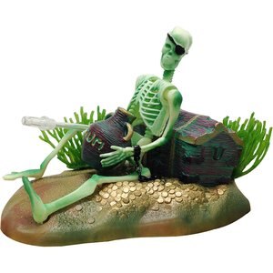Penn-Plax Skeleton Treasure Aquarium Ornament
