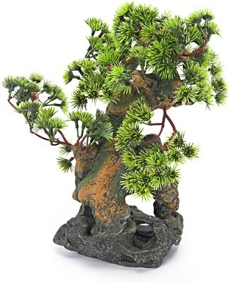 Penn-Plax Bonsai Tree On Rock Aquarium Ornament, slide 1 of 1