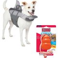 Frisco Shark Life Jacket, Medium + KONG Aqua Dog Toy, Large