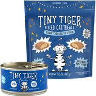 Tiny Tiger Chunks in EXTRA Gravy Tuna Recipe Grain-Free Canned Food + Tuna Tidbits Flavor Filled Cat Treats