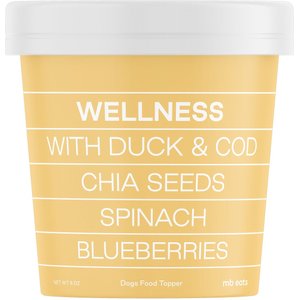 maxbone Wellness Duck & Cod, Chia Seeds, Spinach, Blueberries Dog Food Topper Supplement, 6-oz jar
