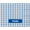 Frisco Personalized Gingham Plaid Sherpa Cat & Dog Blanket, 30" x 40"