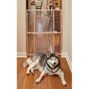 MidWest Wood/Wire Mesh Pet Gate, 44-in, bundle of 2