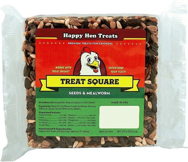 Happy Hen Treats Mealworm & Seeds Chicken Treat Square, 3 count slide 1 of 3