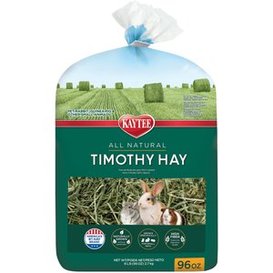 Kaytee Natural Timothy Hay Small Animal Food, 96-oz bag, bundle of 3