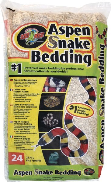 Zoo Med Aspen Snake Bedding, 24-qt bag, bundle of 4 slide 1 of 3