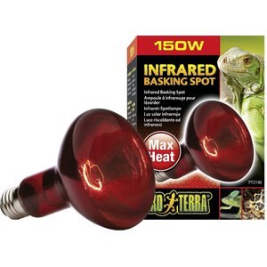 Exo Terra Infrared Basking Reptile Spot Lamp, 150-w bulb, 3 count