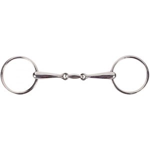 Horze Equestrian Lozenge Link Loose Ring Snaffle Horse Bit, 5.25