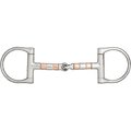 Horze Equestrian Copper Roller D-Ring Snaffle Horse Bit, 4.5