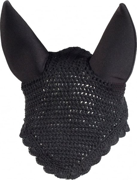 Horze Equestrian Supreme Silent Horse Ear Net, Black, Horse slide 1 of 2