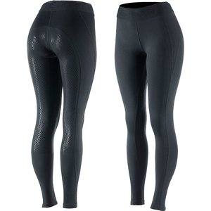 Horze Equestrian Womens Madison Silicone Full Seat Tights, Black, 22
