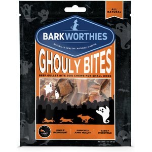 Barkworthies Ghouly Bites Beef Dog Treats, 3-oz bag