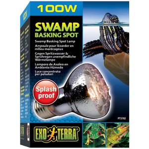 Exo Terra Swamp Basking Splash Proof Reptile Spot Lamp, 100-w bulb, 3 count