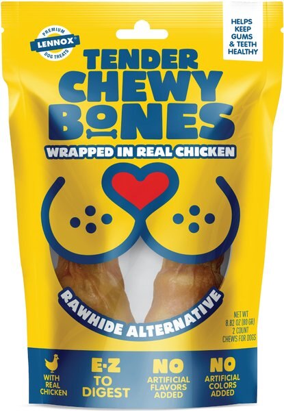 Lennox Tender Bones Chicken Wrapped Dog Treats, 2 count slide 1 of 1