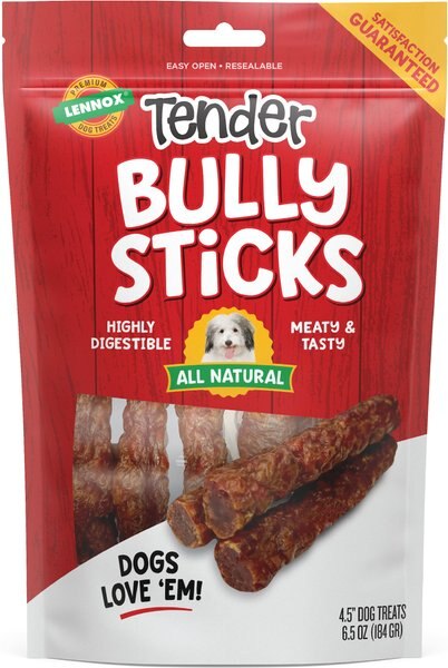 Lennox Tender 4.5-inch Bully Sticks Dog Treats, 6.5-oz bag slide 1 of 1