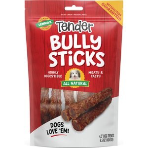 Lennox Tender 4.5-inch Bully Sticks Dog Treats, 6.5-oz bag