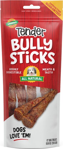 Lennox Tender 8-inch Bully Sticks Dog Treats, 8.81-oz bag slide 1 of 1