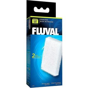 Fluval U2 Foam Pad Filter Media, 2 count