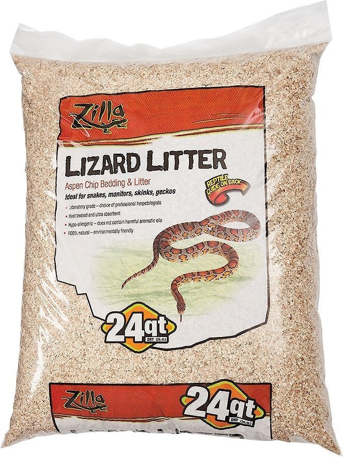 Zilla 100111310 Snake and Lizard Litter Aspen 24 qt.