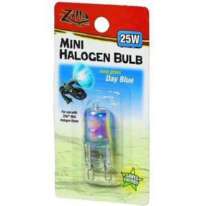 Zilla Mini Day Blue Halogen Bulb for Reptile Terrariums, 25-watt, bundle of 3