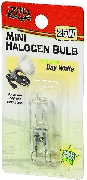 Zilla Mini Day White Halogen Bulb for Reptile Terrariums, 25-watt, bundle of 3 slide 1 of 6