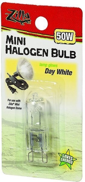 Zilla Mini Day White Halogen Bulb for Reptile Terrariums, 50-watt, bundle of 3 slide 1 of 6