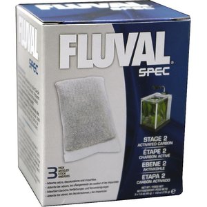 Fluval Spec Carbon Bags Filter Media, 6 count